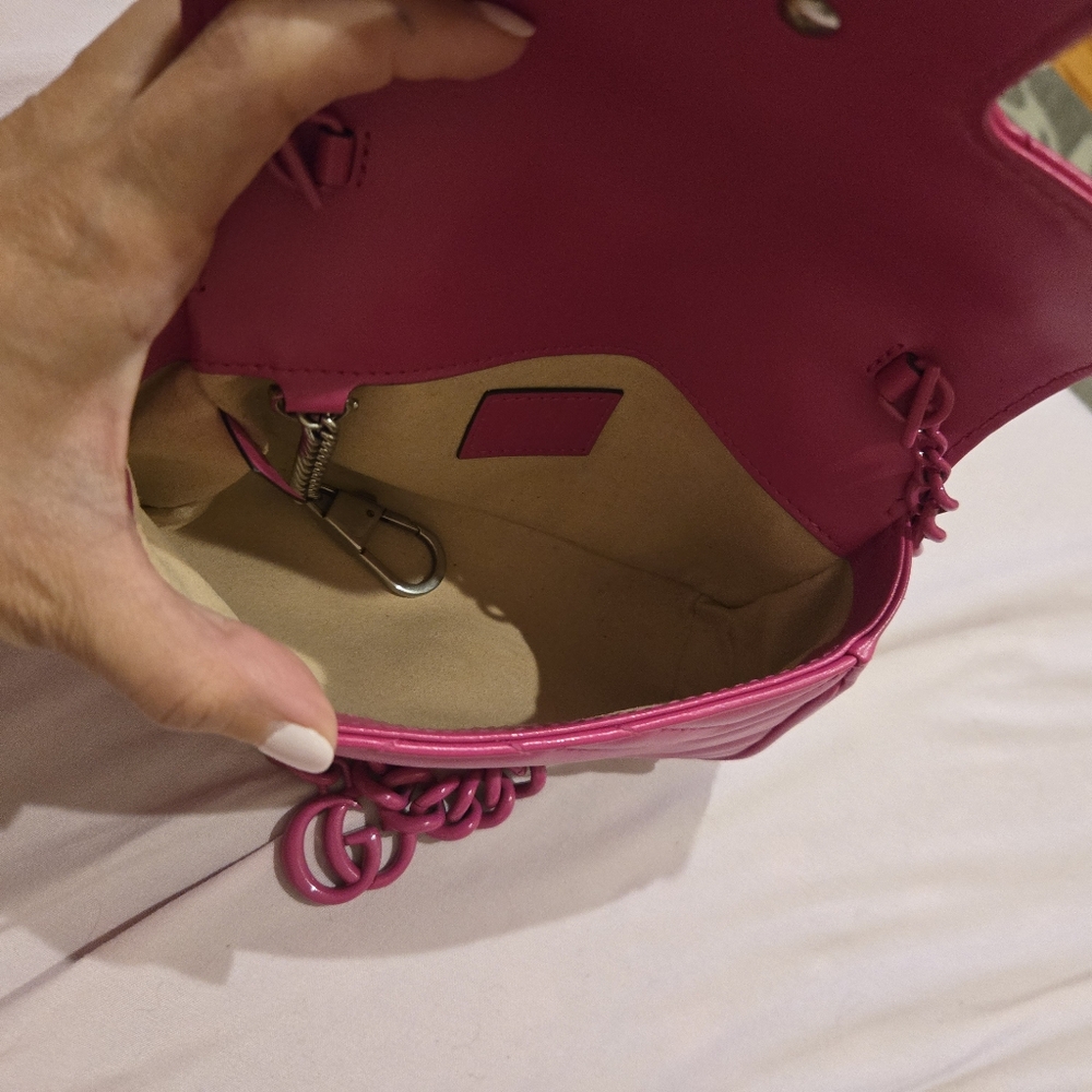 Gucci Fuchsia Mini Belt Bag with Chain - Picture 12 of 12
